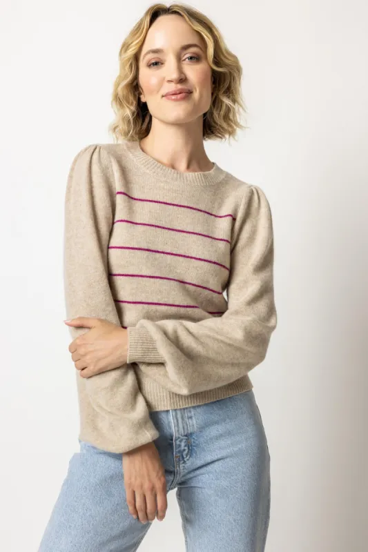 Puff Sleeve Crewneck sold by Lilla P