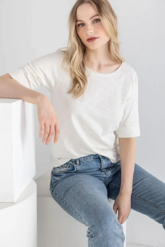 Saddle Shoulder Crewneck sold by Lilla P
