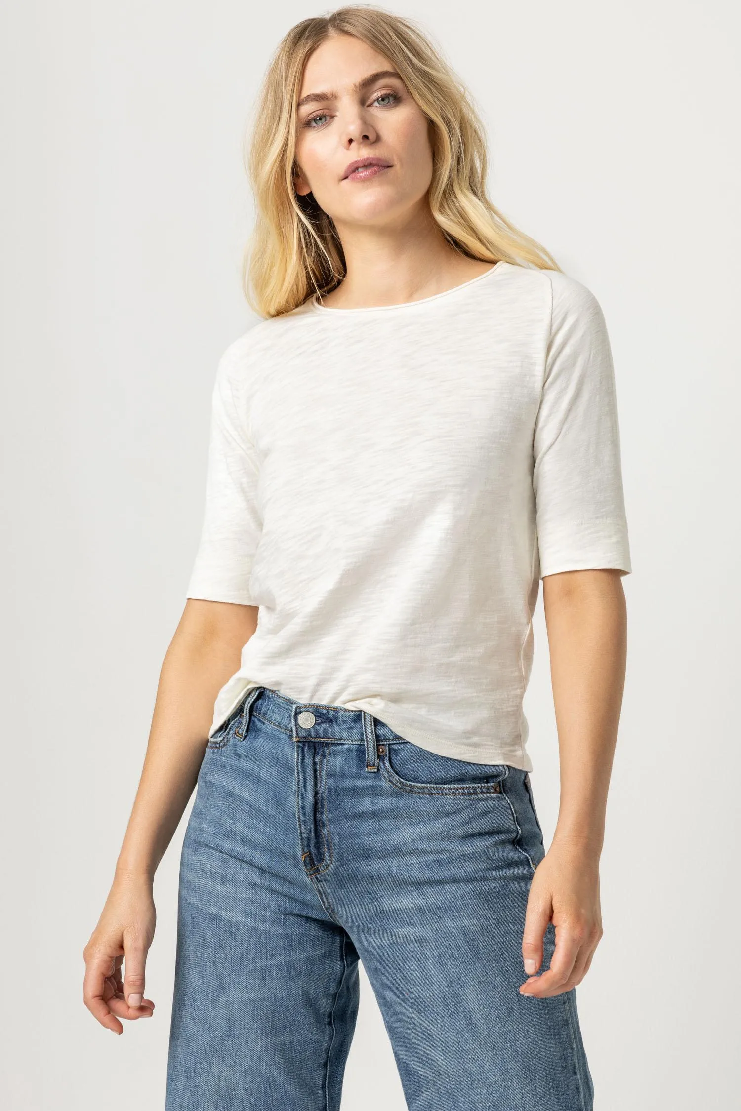 Saddle Shoulder Crewneck sold by Lilla P product image thumbnail 2