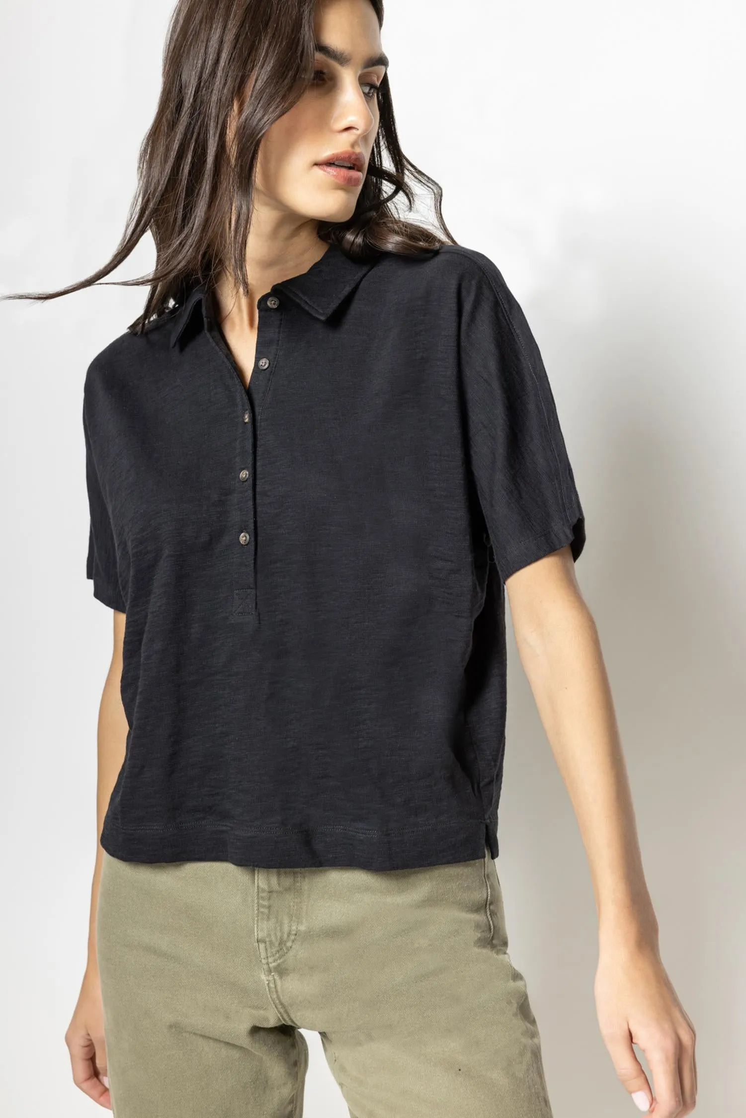 Short Sleeve Dolman Polo sold by Lilla P product image thumbnail 5