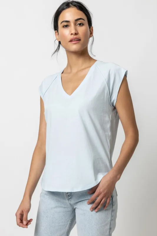 Short Sleeve V-Neck Raglan sold by Lilla P