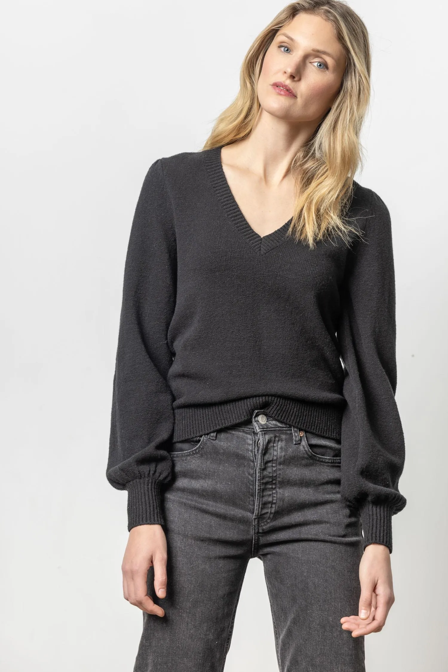Full Sleeve V-Neck Sweater sold by Lilla P