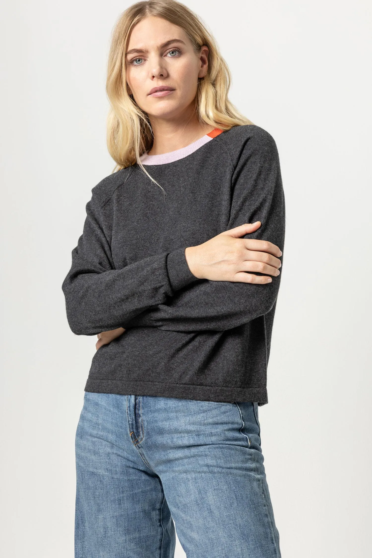 Colorblock Raglan Sweater sold by Lilla P product image thumbnail 4