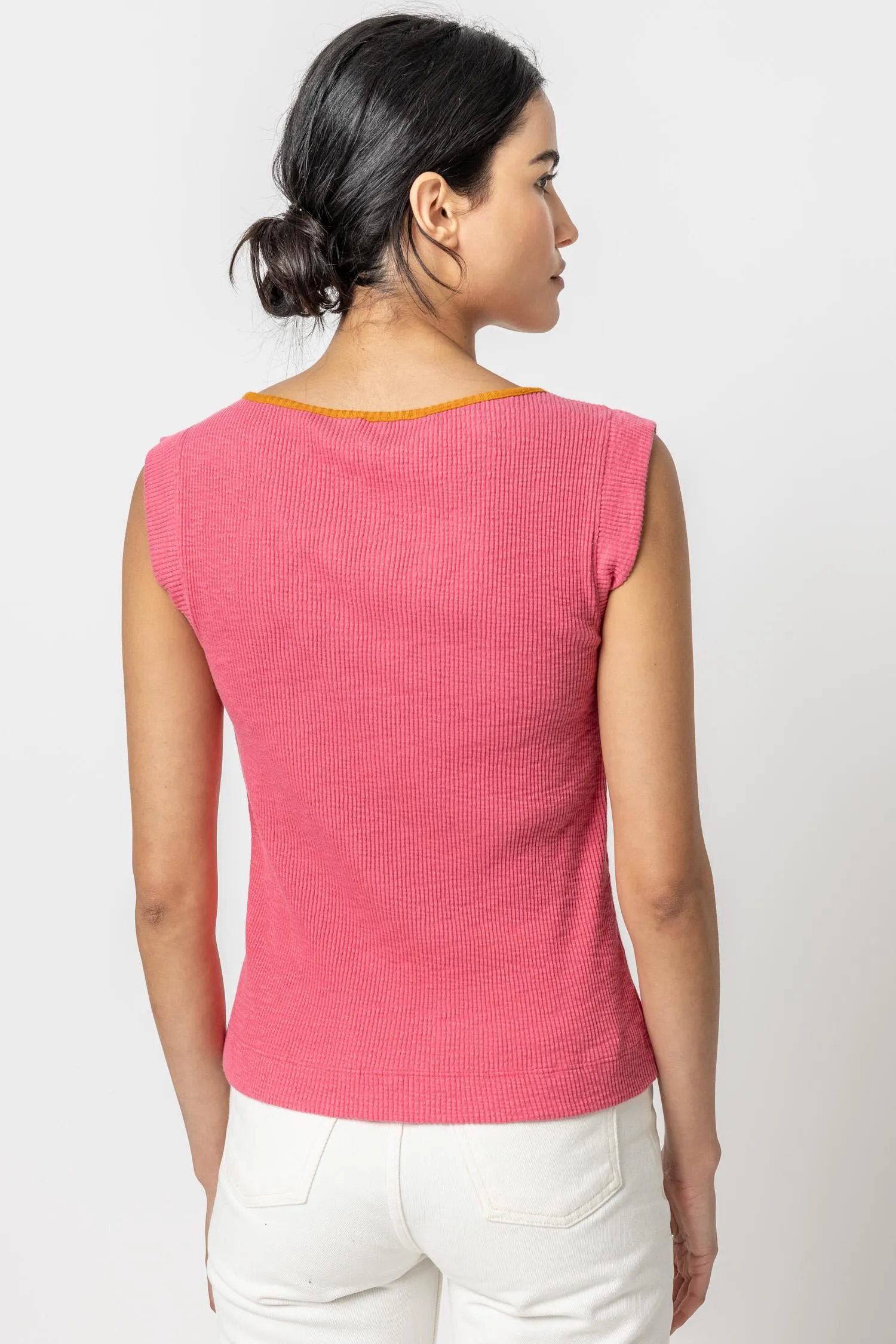 Cap Sleeve V-Neck sold by Lilla P product image thumbnail 4