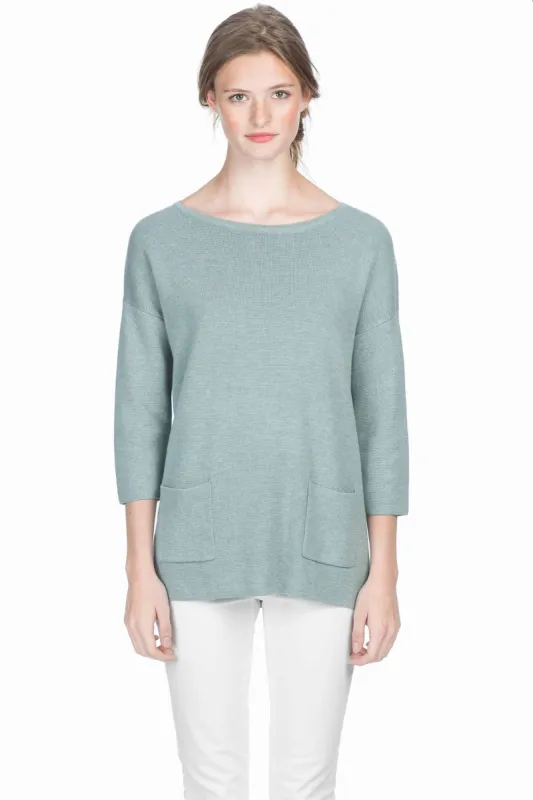 3/4 Sleeve Boatneck sold by Lilla P