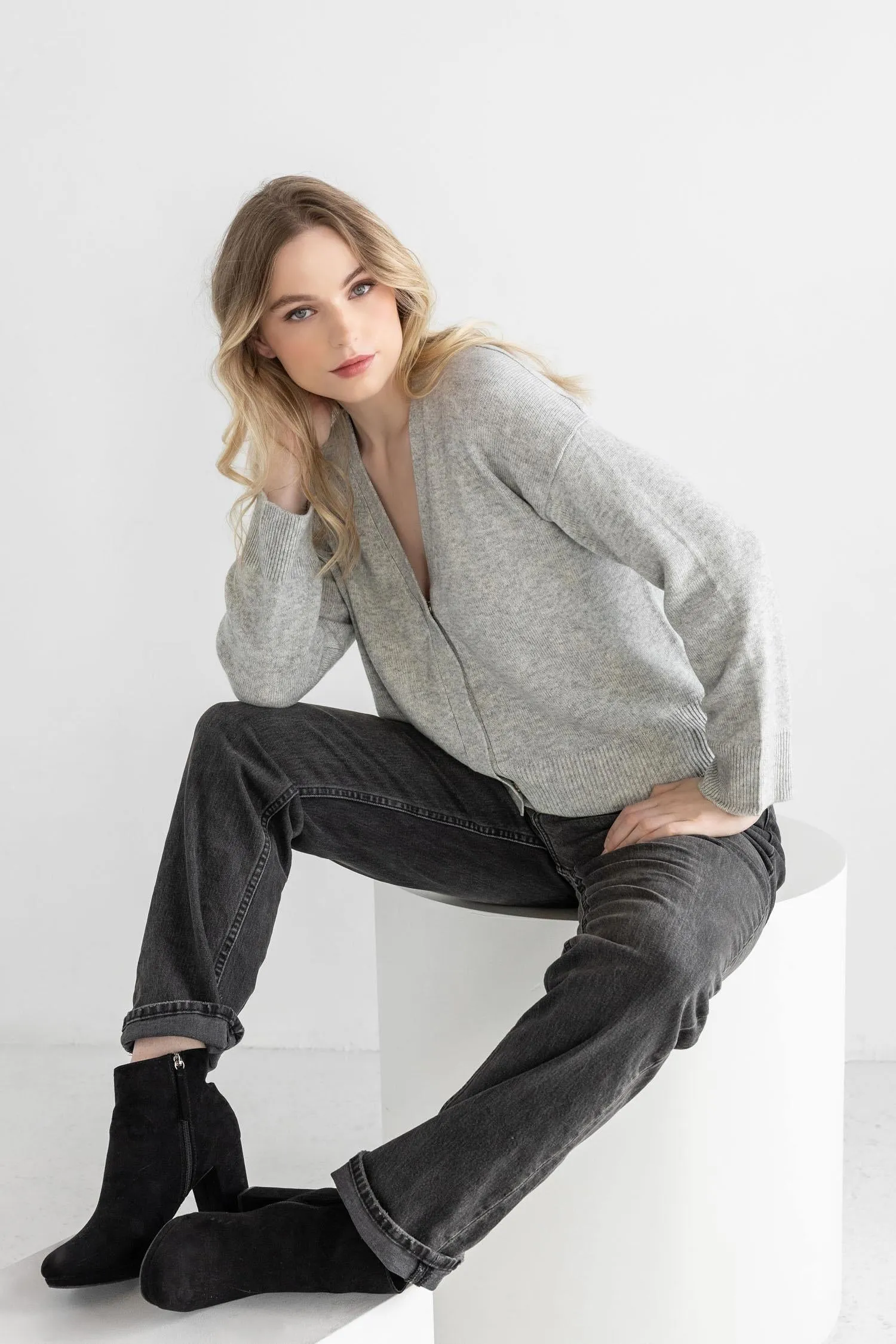 Snap Front Cardigan Sweater sold by Lilla P product image thumbnail 5