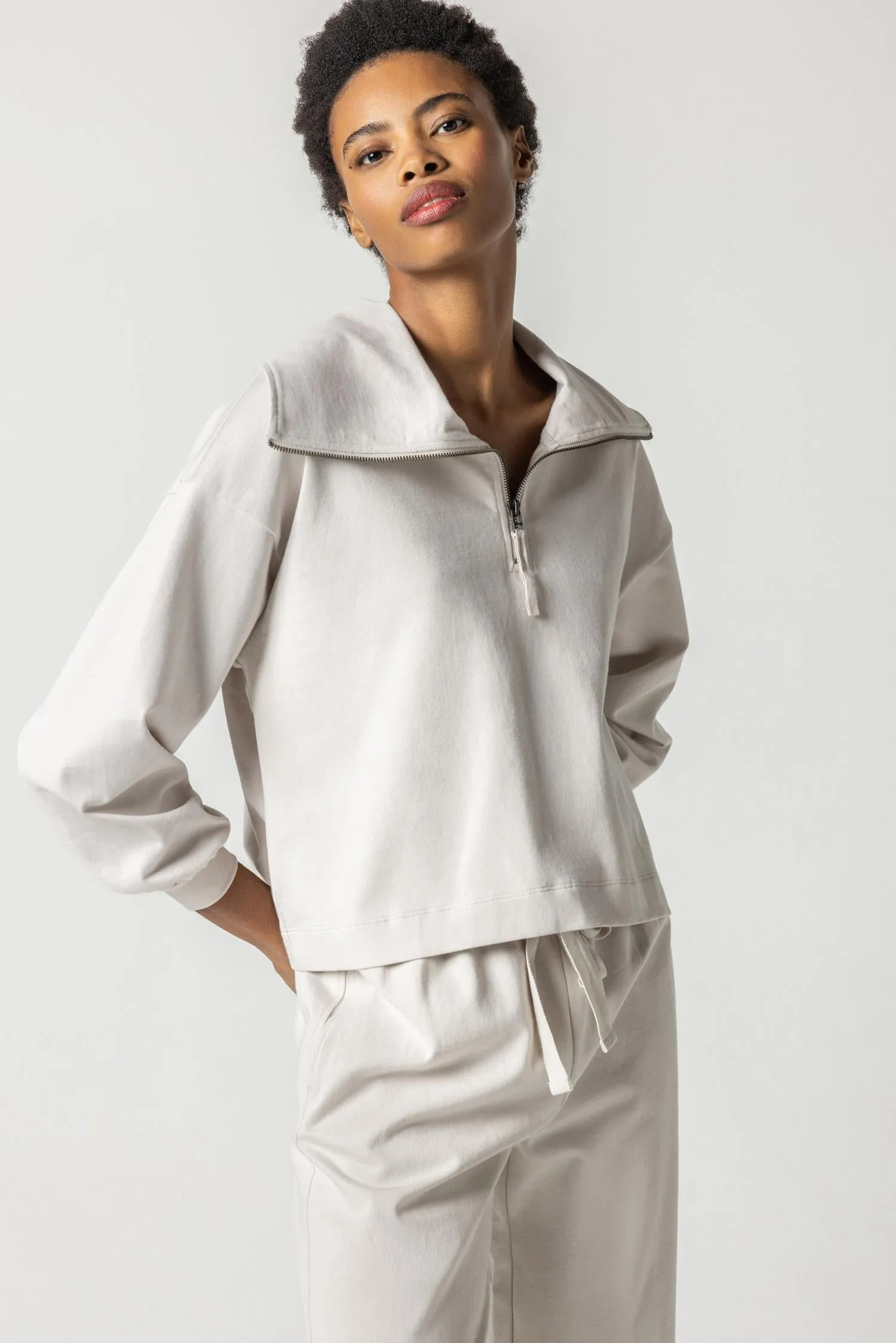 Full Sleeve Half Zip sold by Lilla P product image thumbnail 5