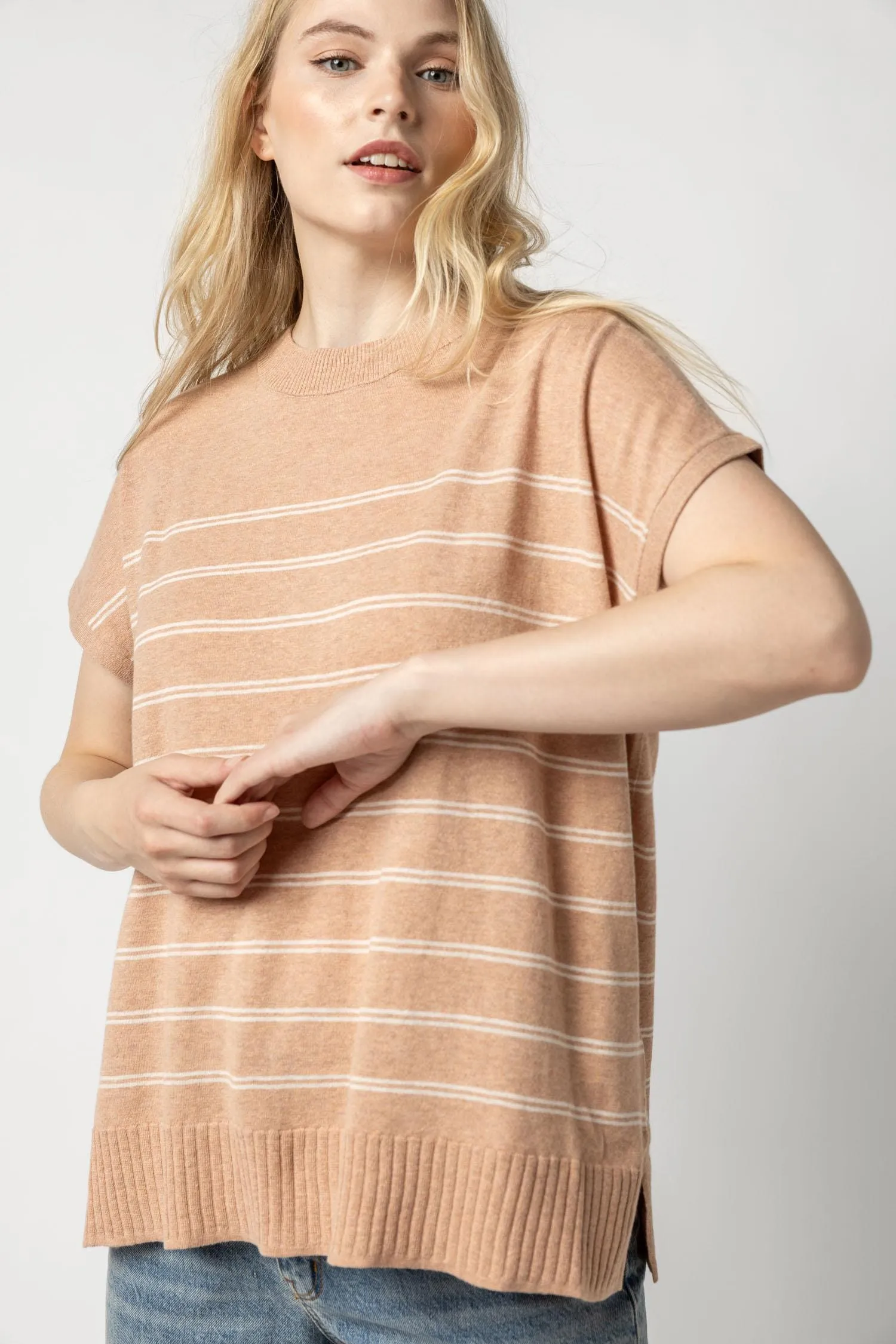 Striped Poncho Sweater sold by Lilla P product image thumbnail 5