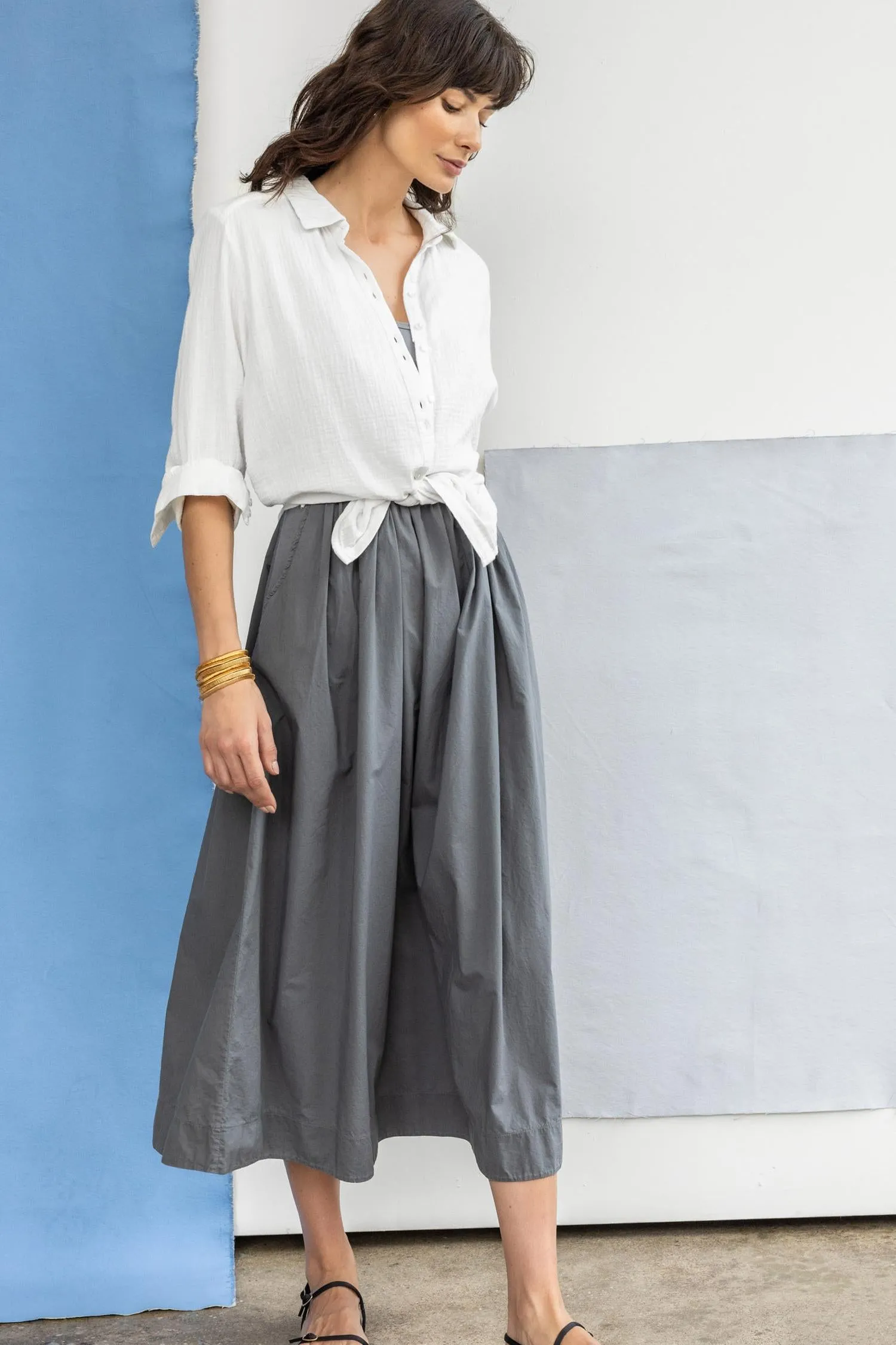 Long Sleeve Gauze Button Down sold by Lilla P product image thumbnail 4