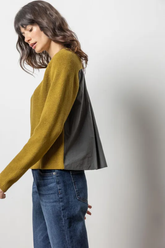 Mixed Media Raglan Sweater made by Lilla P