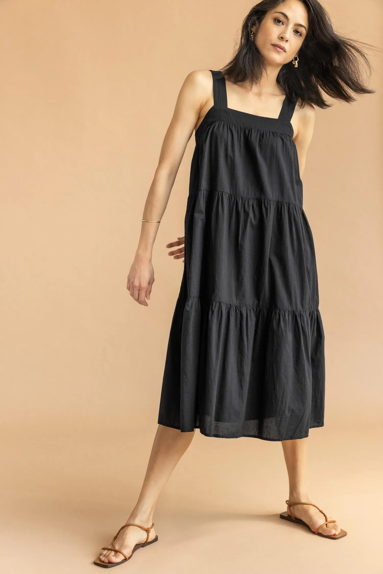 Peplum Seam Tank Dress sold by Lilla P product image thumbnail 3