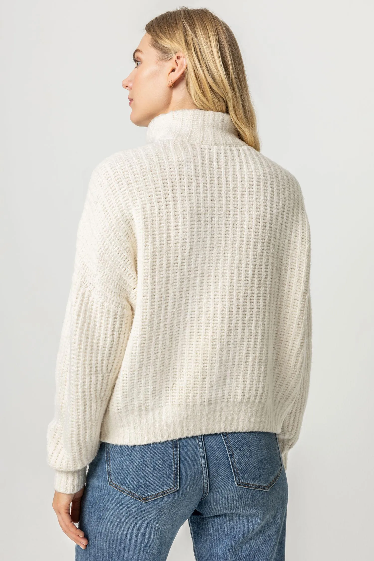 Ribbed Half Zip Sweater sold by Lilla P product image thumbnail 5