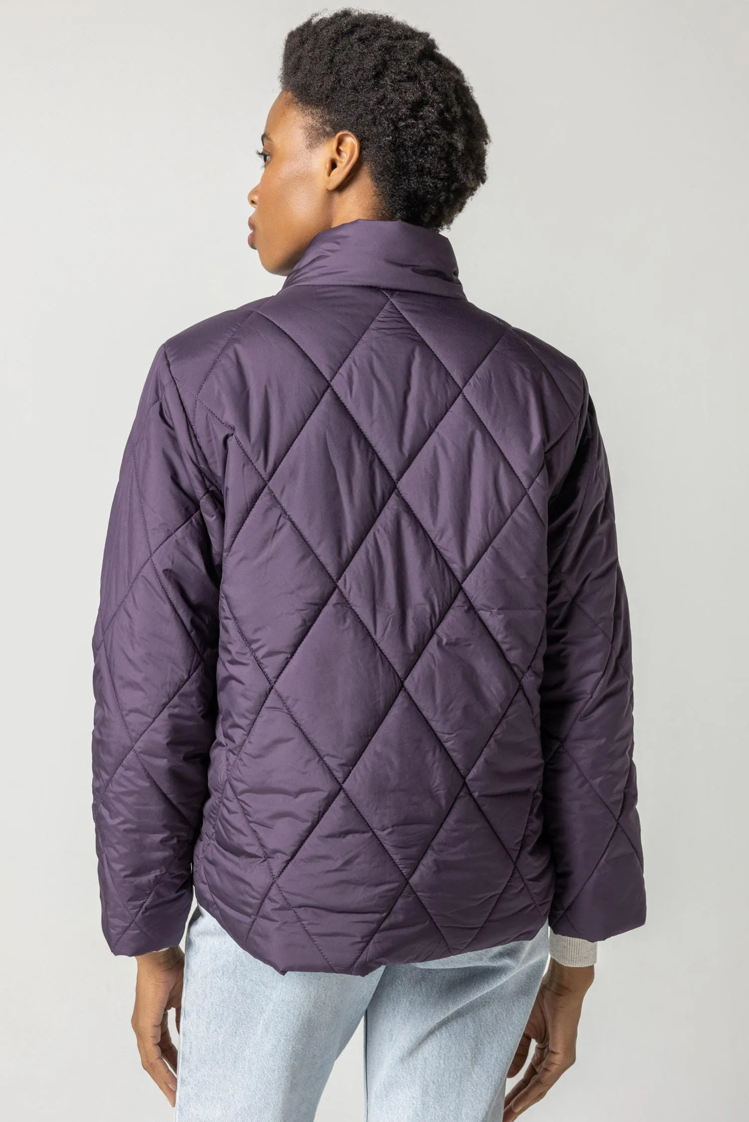 Shirttail Hem Zip Front Jacket sold by Lilla P product image thumbnail 3