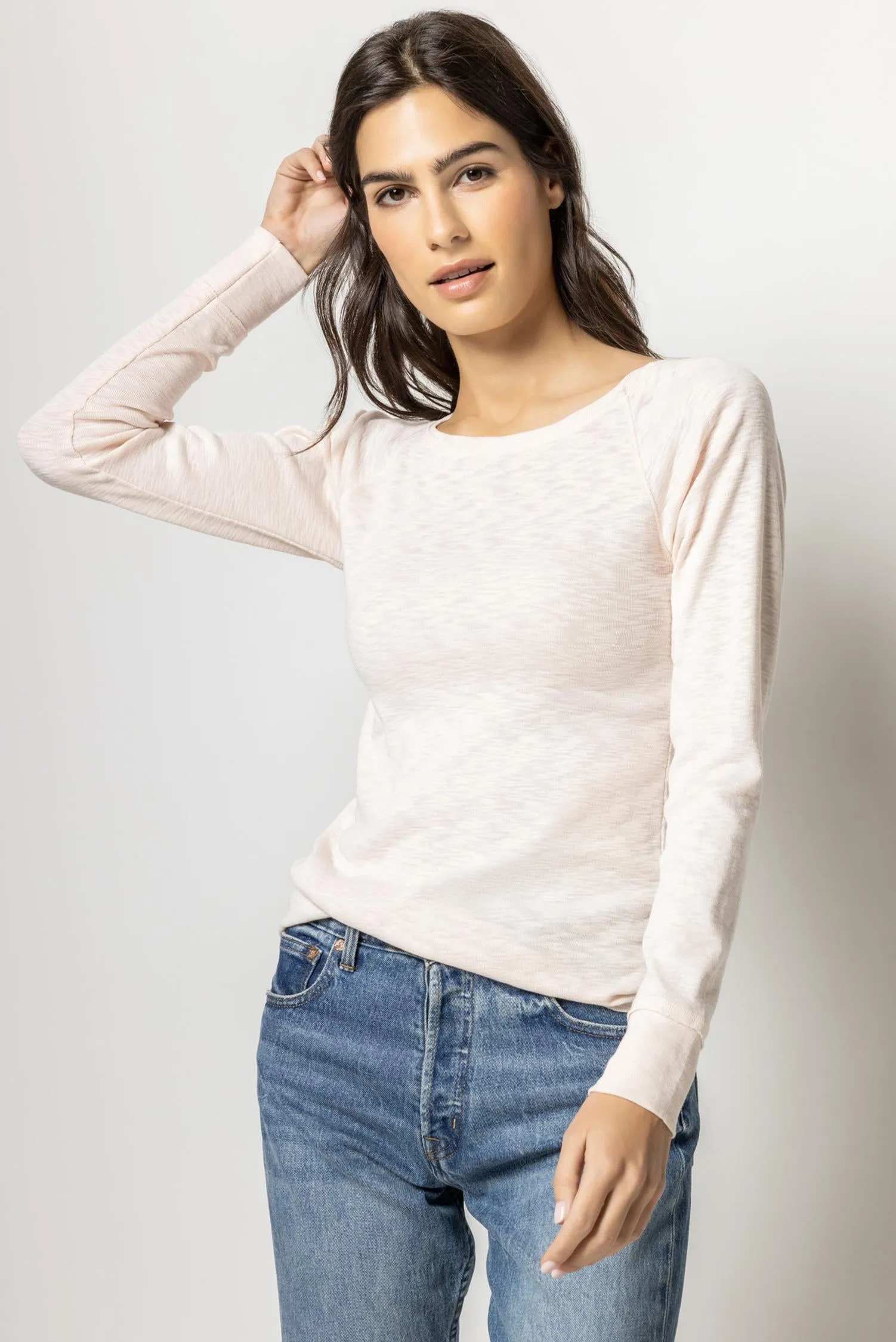Long Sleeve Raglan Boatneck sold by Lilla P product image thumbnail 3