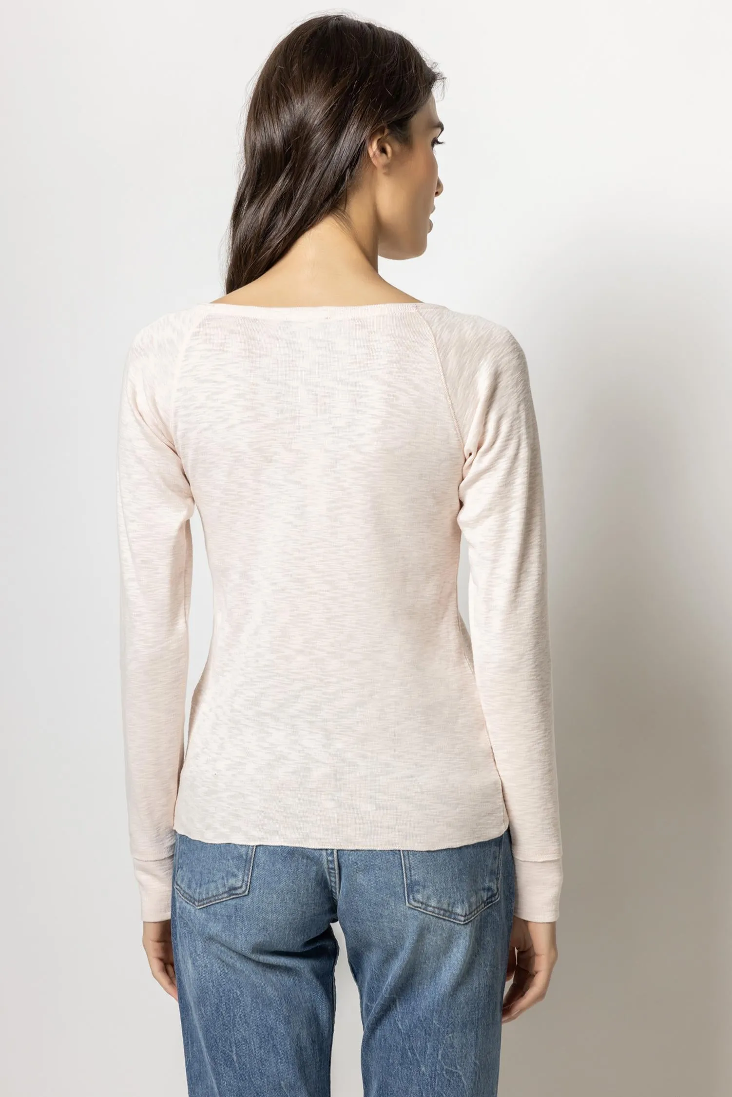 Long Sleeve Raglan Boatneck sold by Lilla P product image thumbnail 4