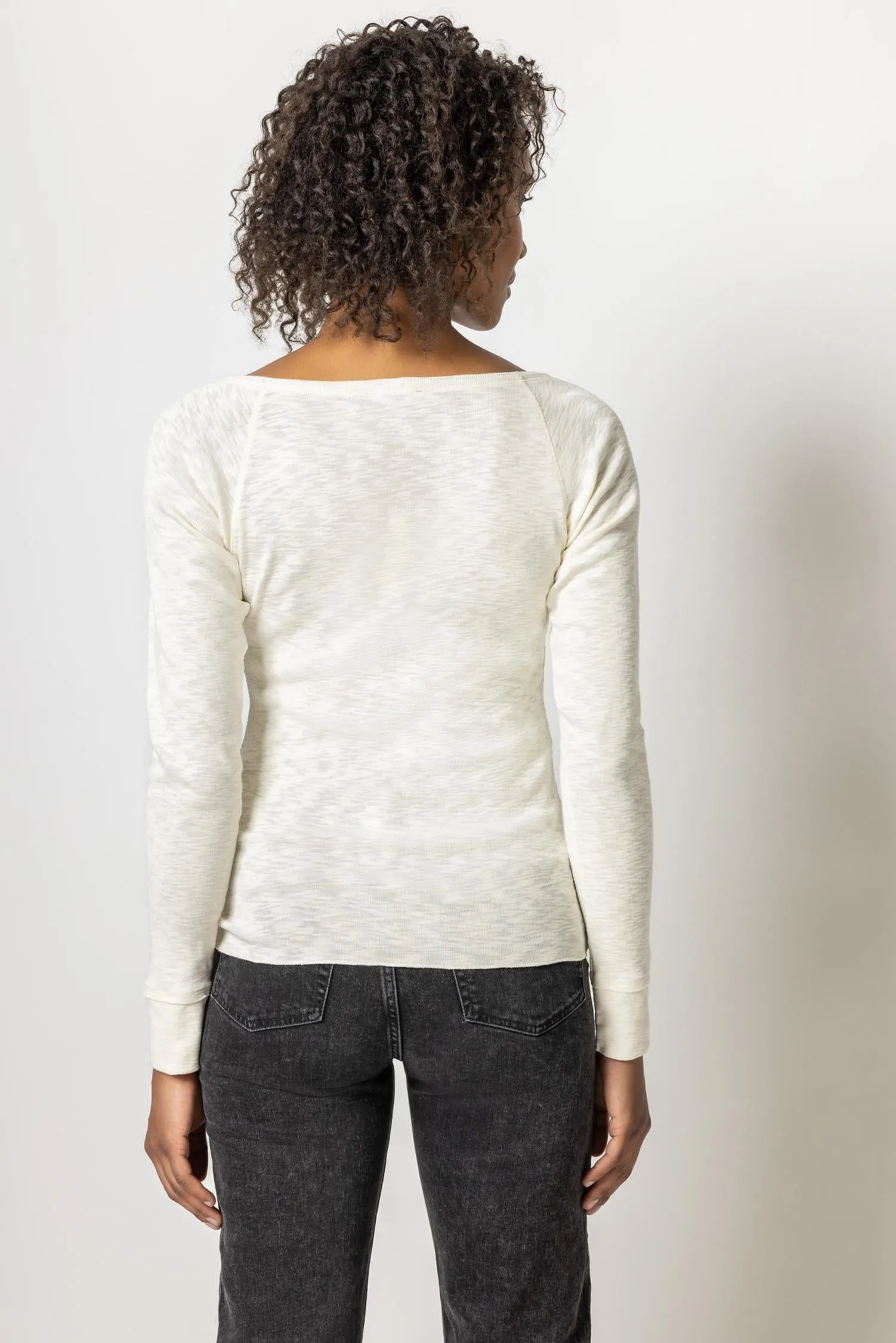 Long Sleeve Raglan Boatneck sold by Lilla P product image thumbnail 2