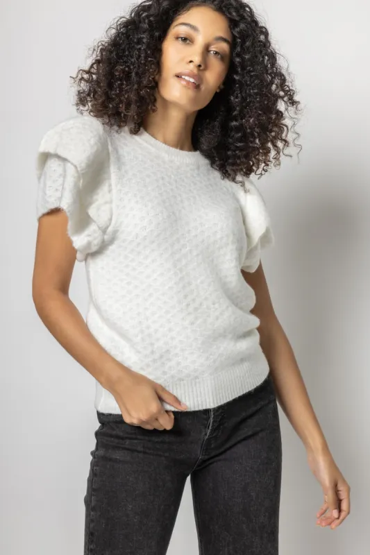 Ruffle Shell Sweater sold by Lilla P