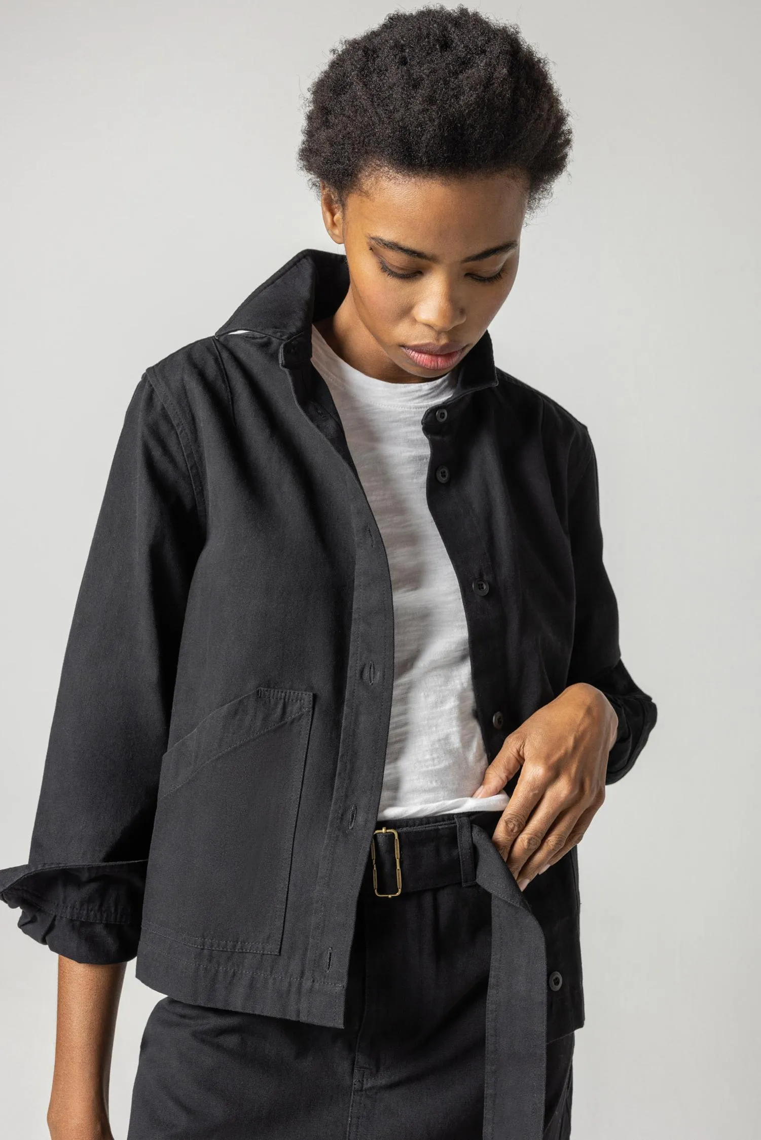 Long Sleeve Shacket sold by Lilla P product image thumbnail 5