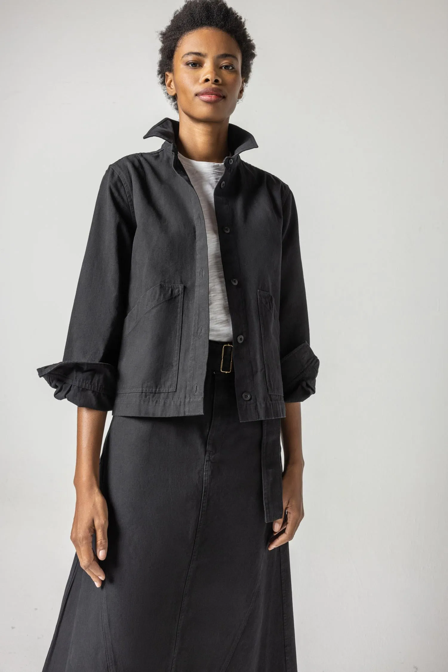 Long Sleeve Shacket sold by Lilla P product image thumbnail 2