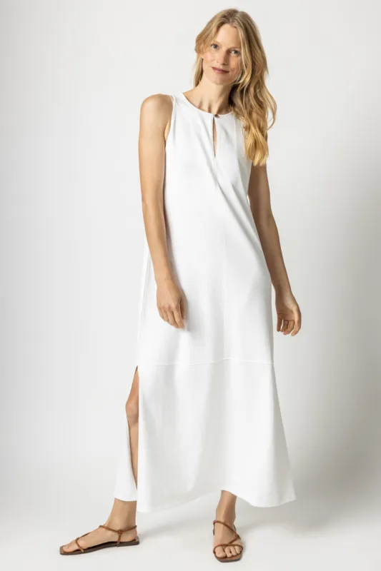 Sleeveless Keyhole Maxi Dress sold by Lilla P