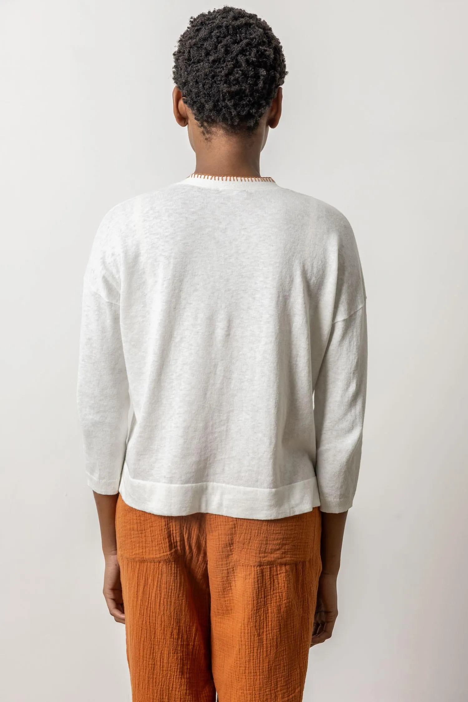 Blanket Stitch Cardigan sold by Lilla P product image thumbnail 2