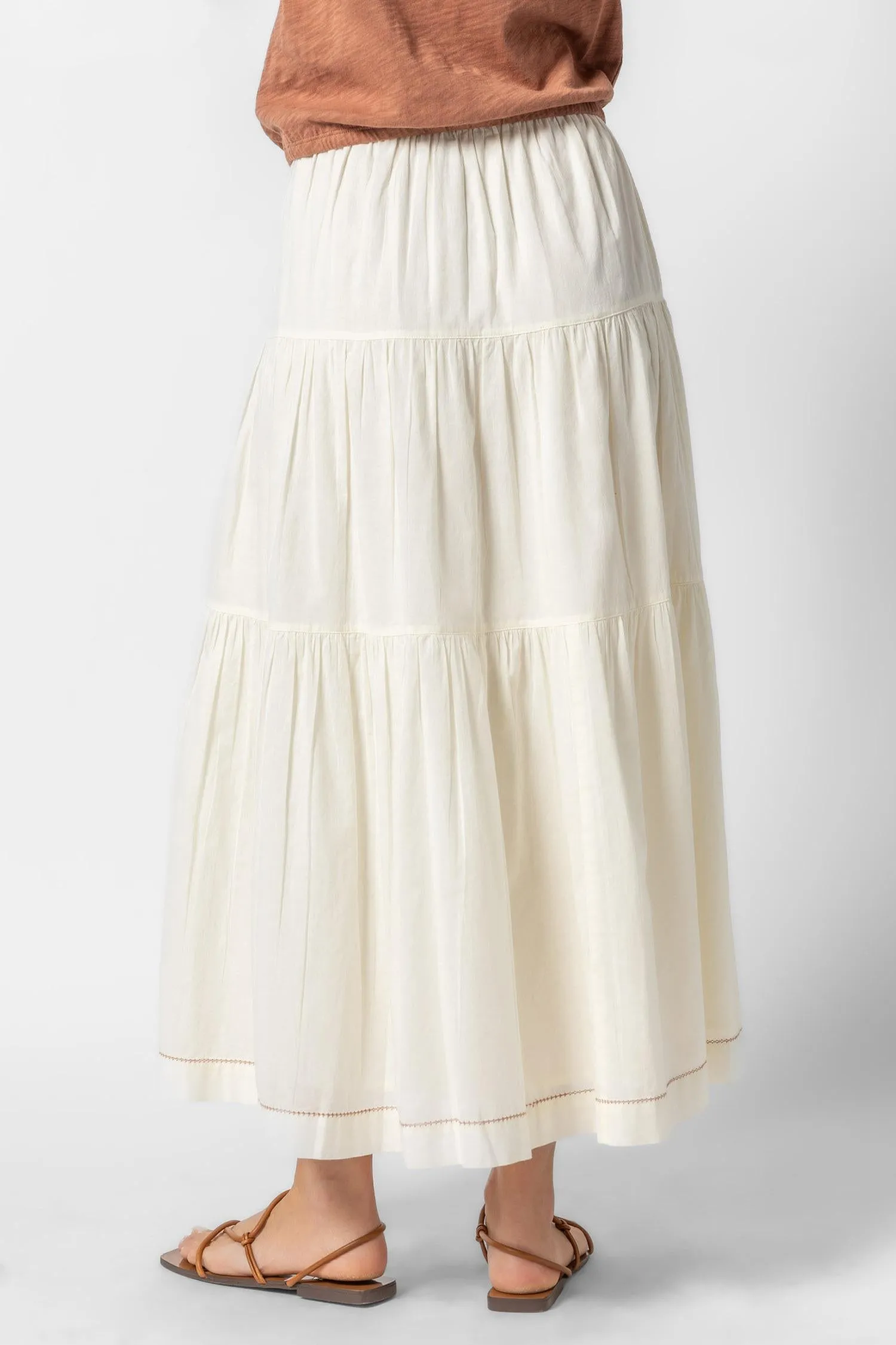 Tiered Maxi Skirt sold by Lilla P product image thumbnail 2