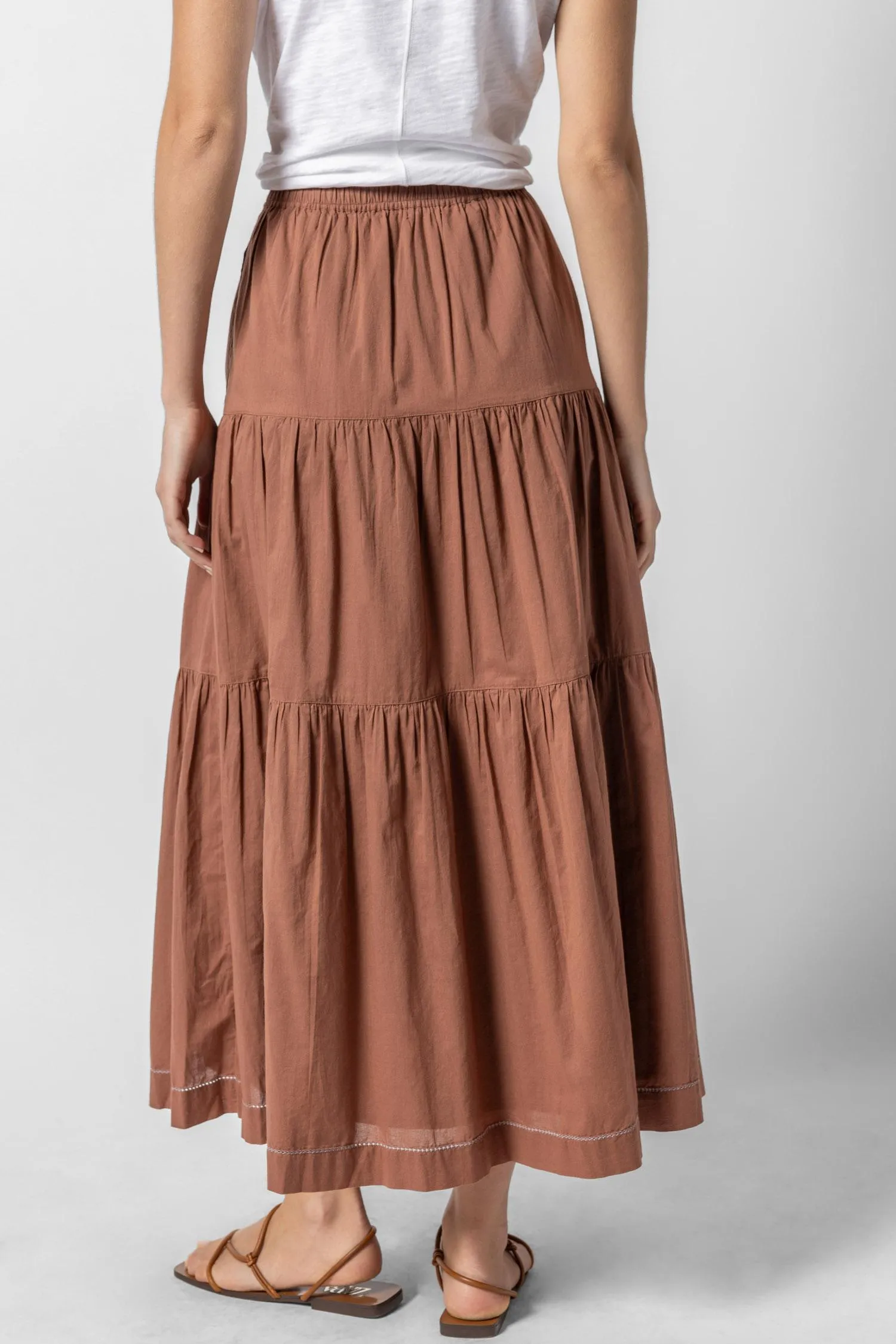 Tiered Maxi Skirt sold by Lilla P product image thumbnail 4