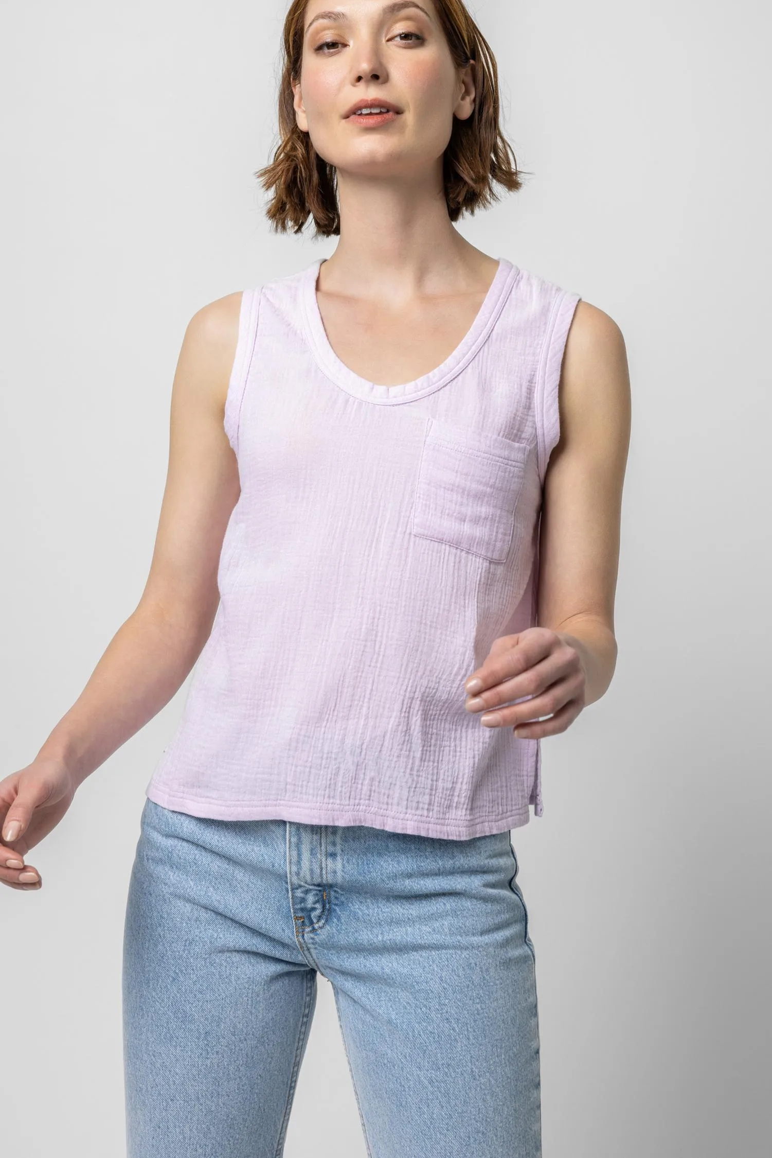 Sleeveless Top with Slits sold by Lilla P