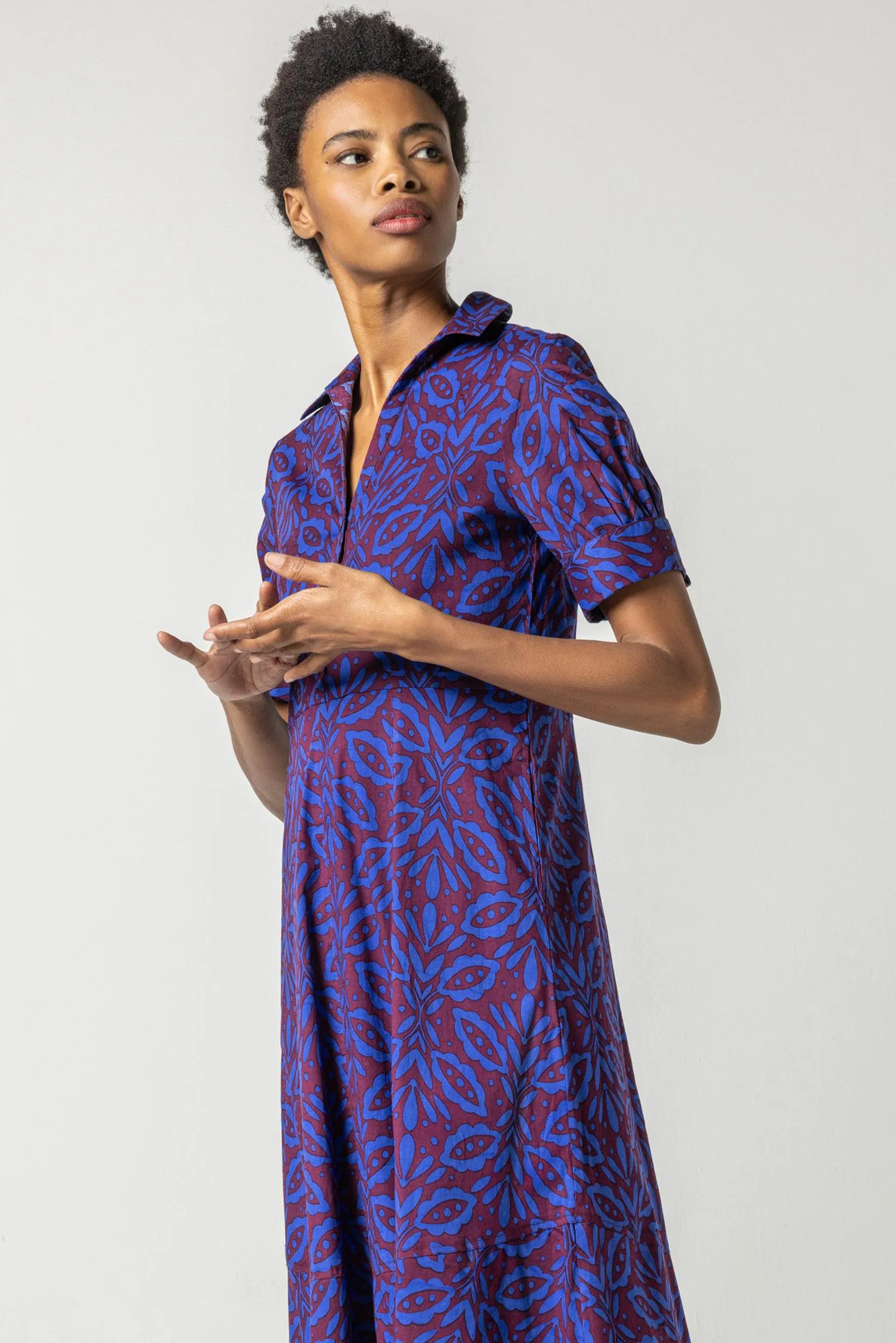 Collared Maxi Dress sold by Lilla P product image thumbnail 5