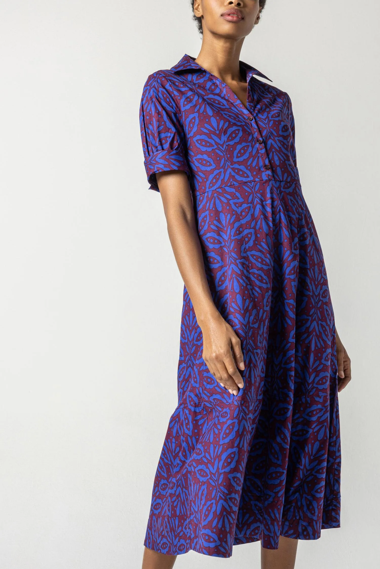 Collared Maxi Dress sold by Lilla P product image thumbnail 3