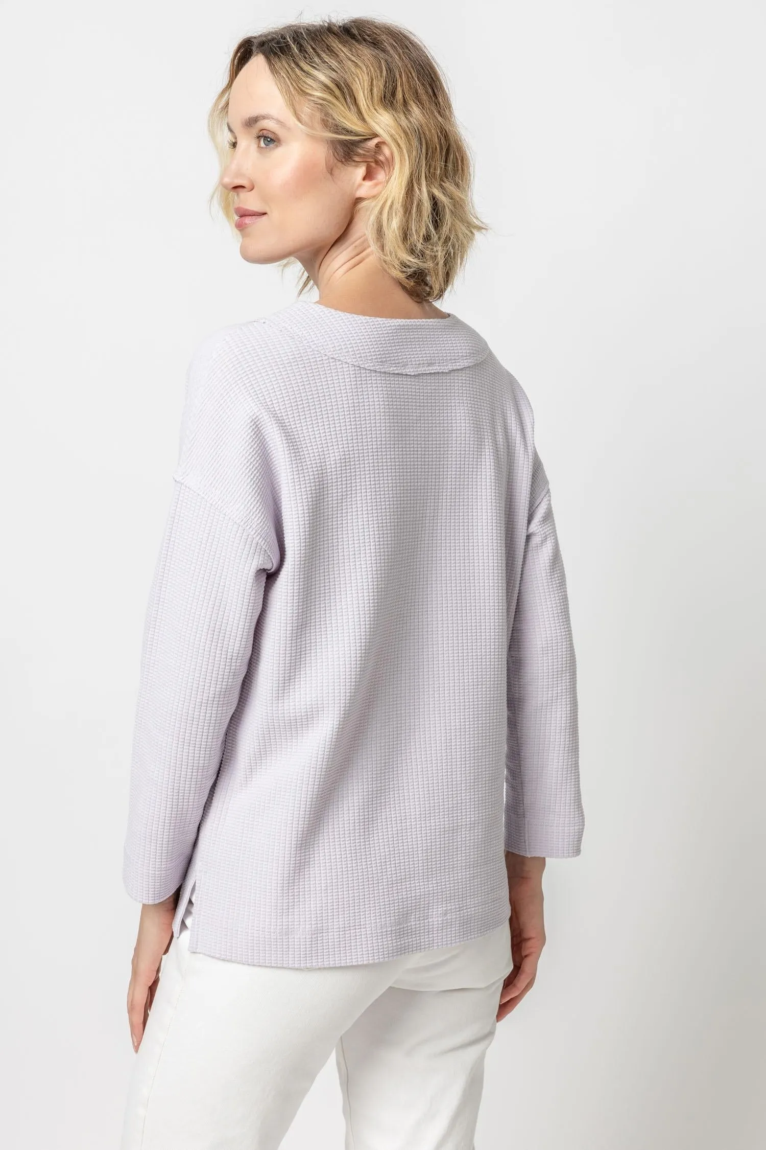 Easy Dropped Shoulder V-Neck sold by Lilla P product image thumbnail 2