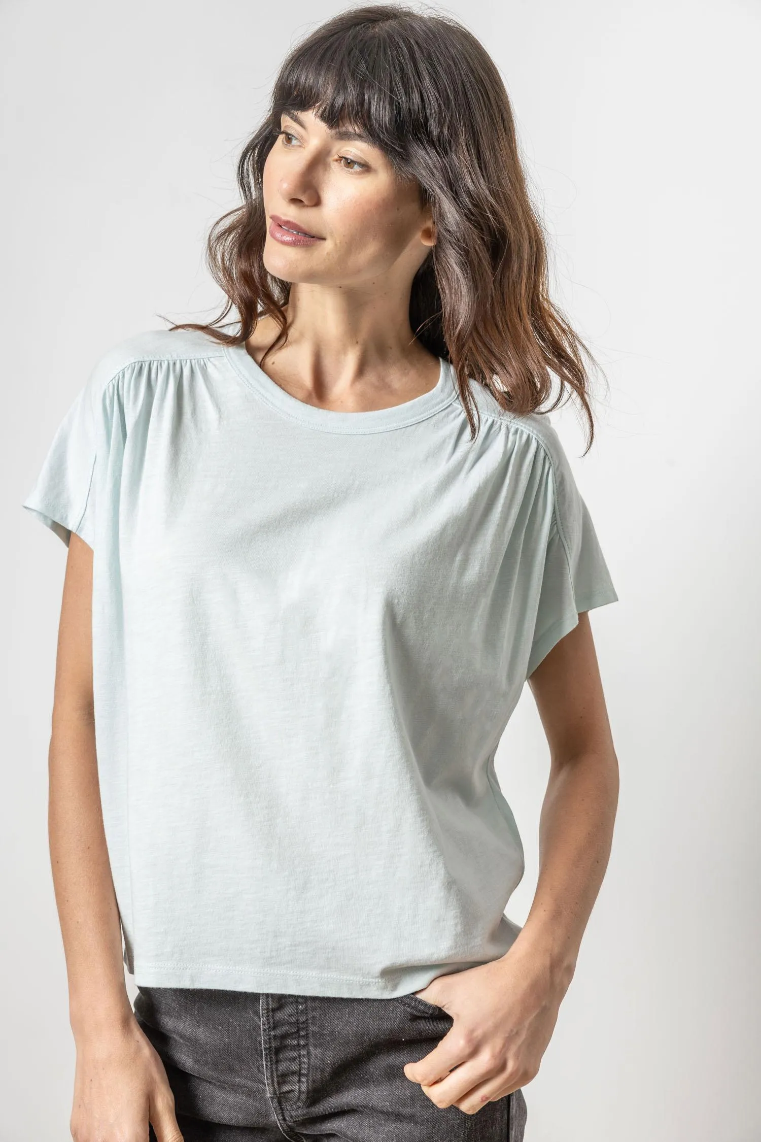 Easy Shirred Short Sleeve sold by Lilla P product image thumbnail 3