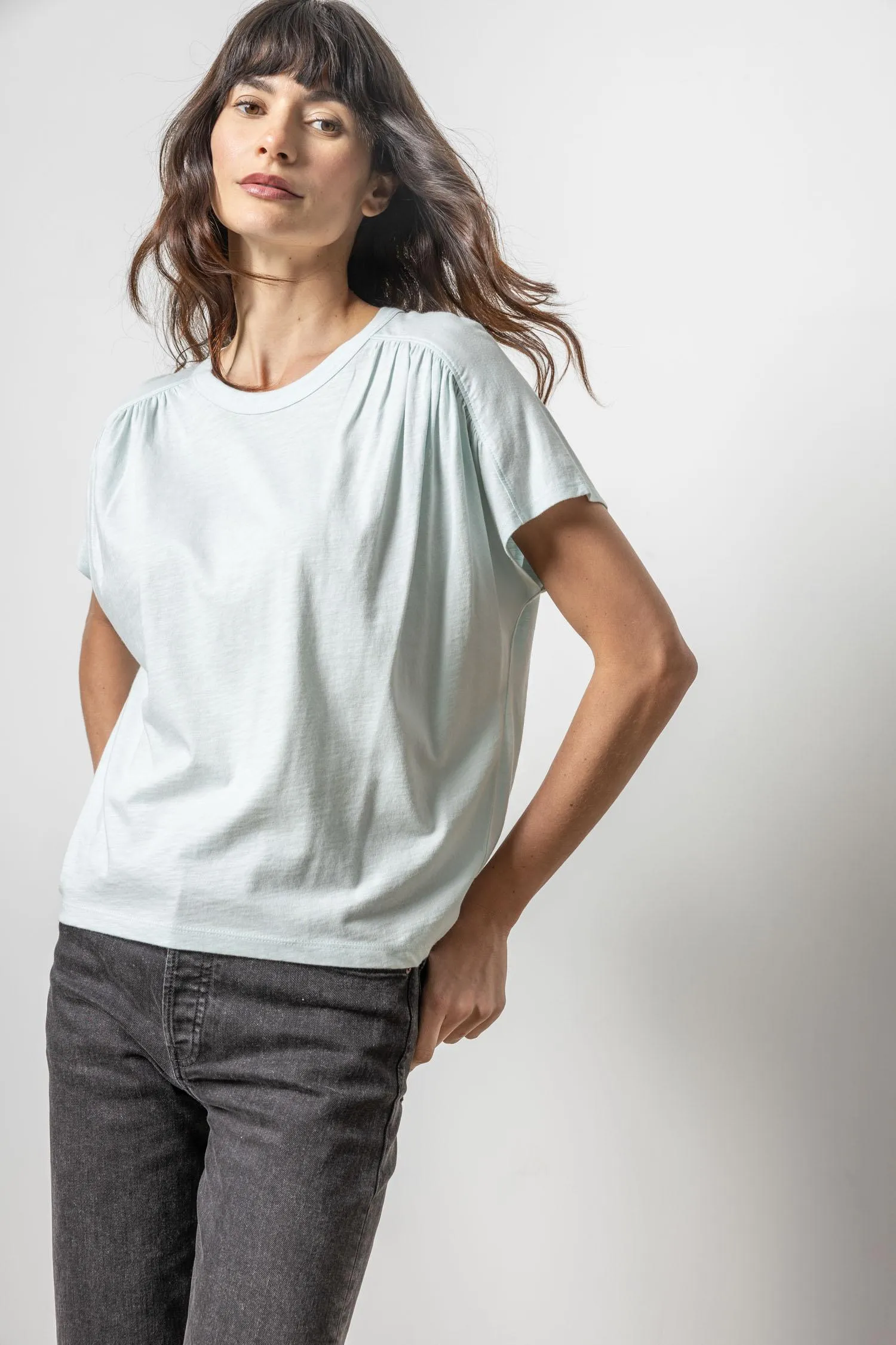 Easy Shirred Short Sleeve sold by Lilla P product image thumbnail 2