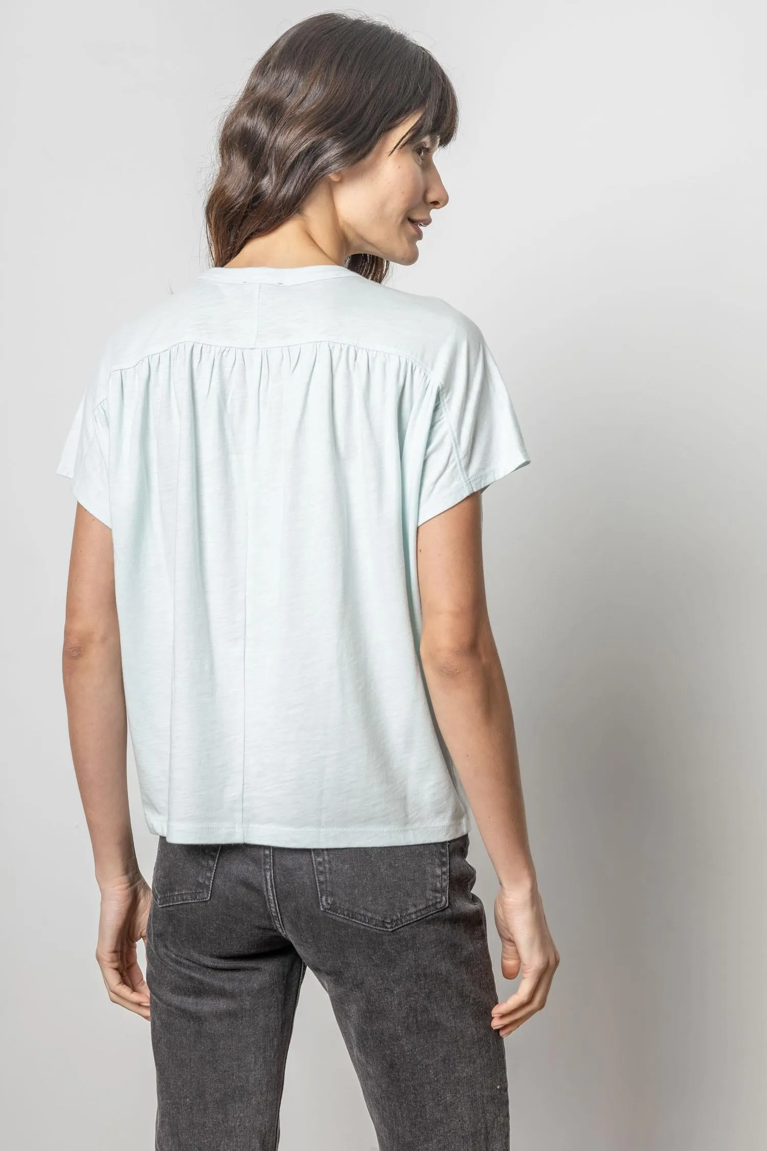 Easy Shirred Short Sleeve sold by Lilla P product image thumbnail 4