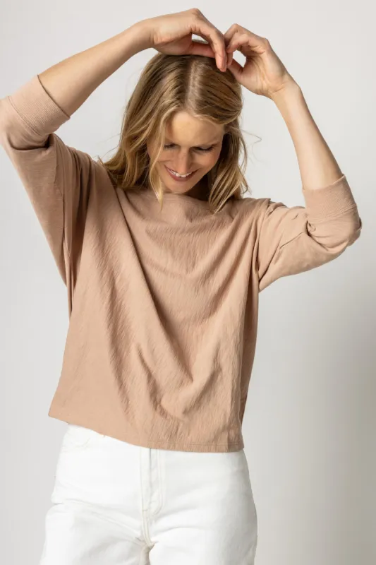3/4 Sleeve Boatneck Dolman sold by Lilla P