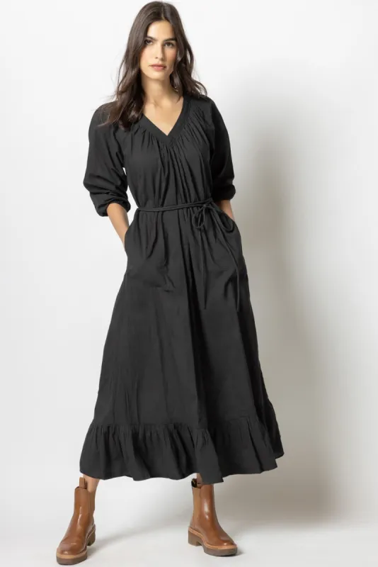 Belted V-Neck Maxi sold by Lilla P