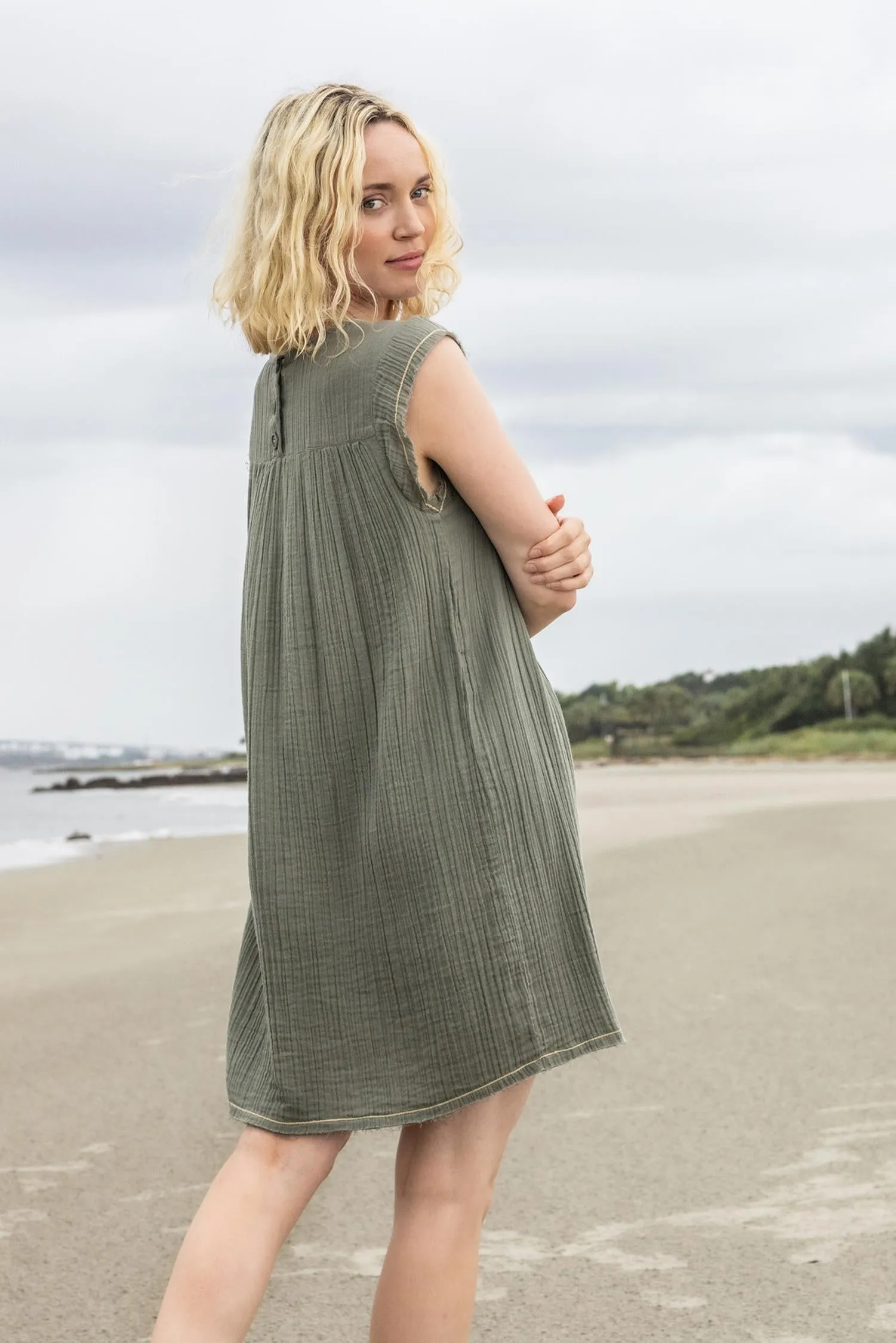 Cap Sleeve Dress sold by Lilla P product image thumbnail 3