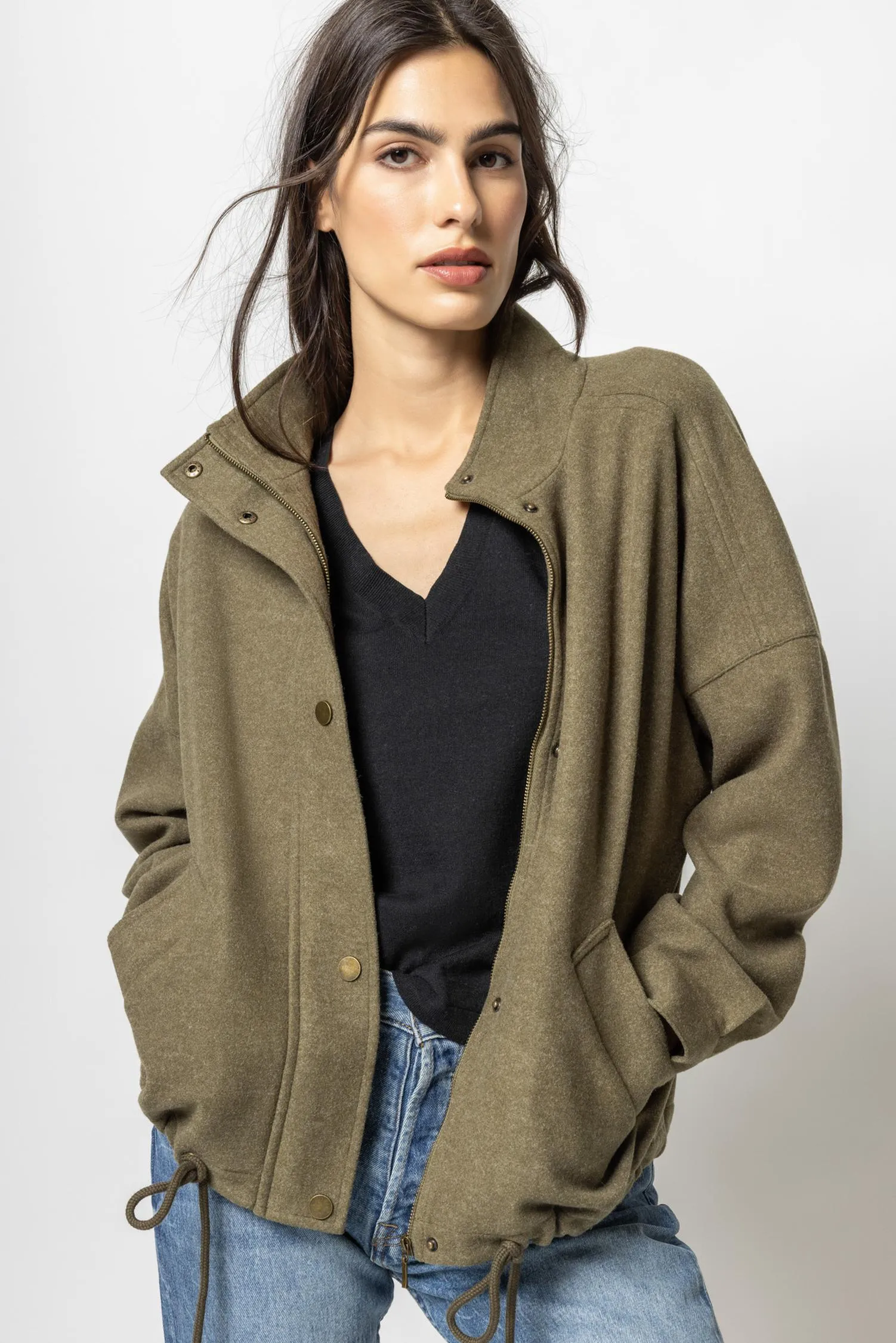 Drop Shoulder Jacket sold by Lilla P product image thumbnail 3