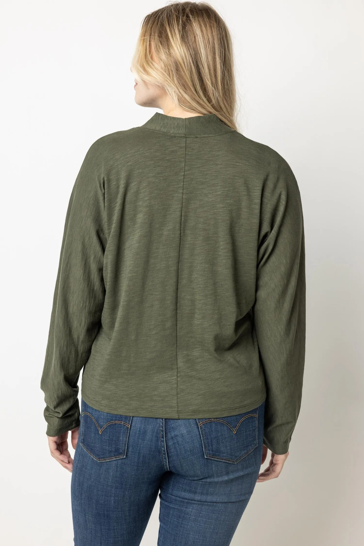 Split Collar Dolman Top sold by Lilla P product image thumbnail 2