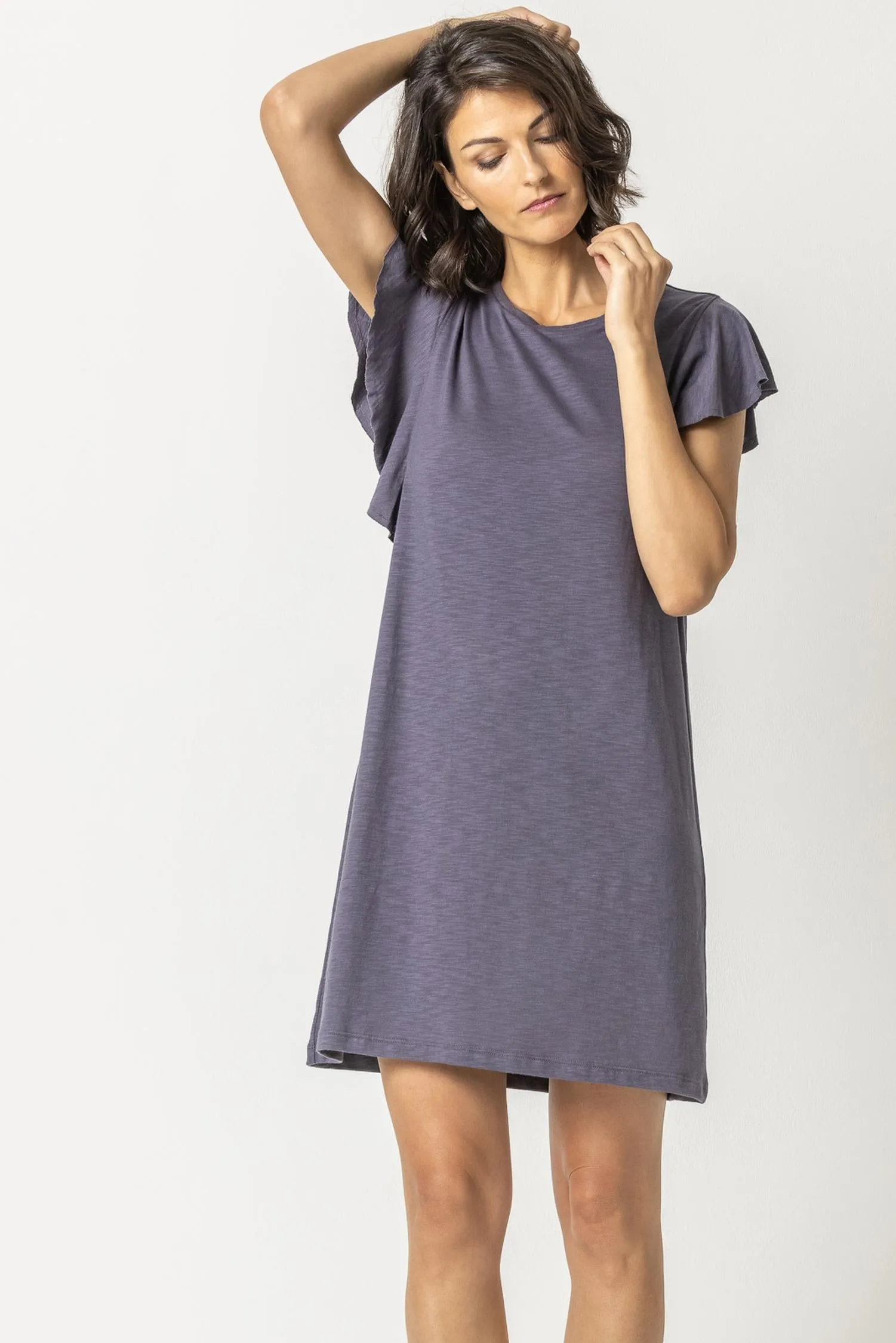 Flutter Sleeve Shift Dress sold by Lilla P product image thumbnail 5