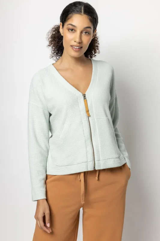 Zip Front Cardigan made by Lilla P