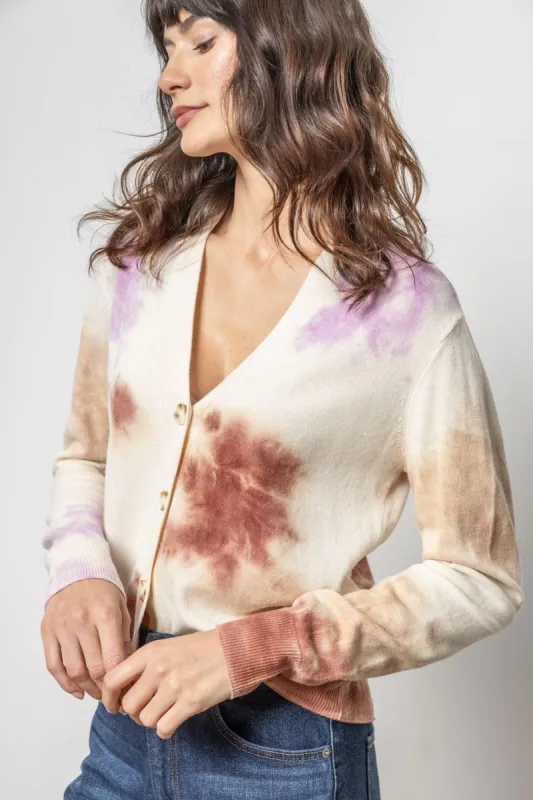 Tie Dyed Cardigan Sweater sold by Lilla P