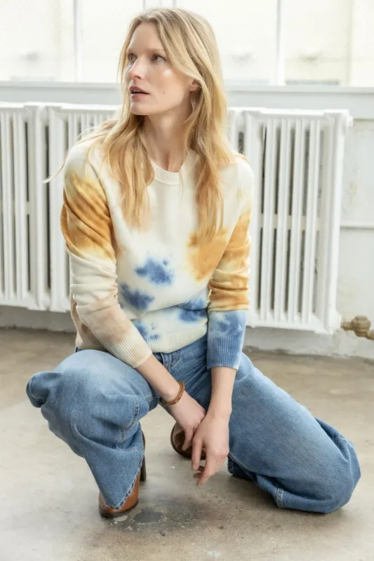 Tie Dyed Crewneck Sweater sold by Lilla P