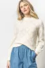 Easy Pointelle Crewneck Sweater sold by Lilla P