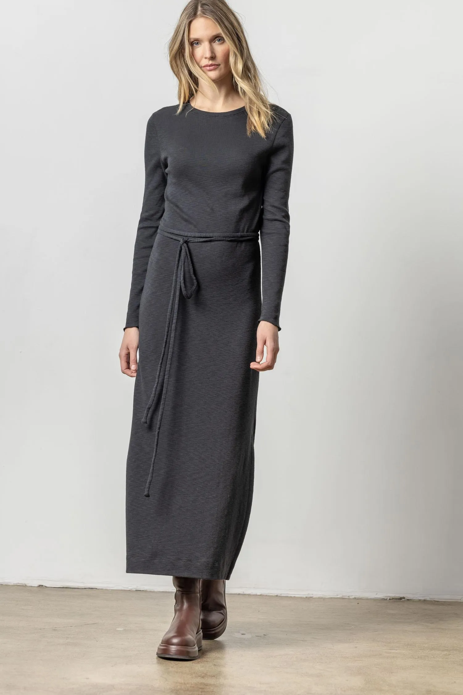 Belted Maxi Column Dress sold by Lilla P product image thumbnail 4