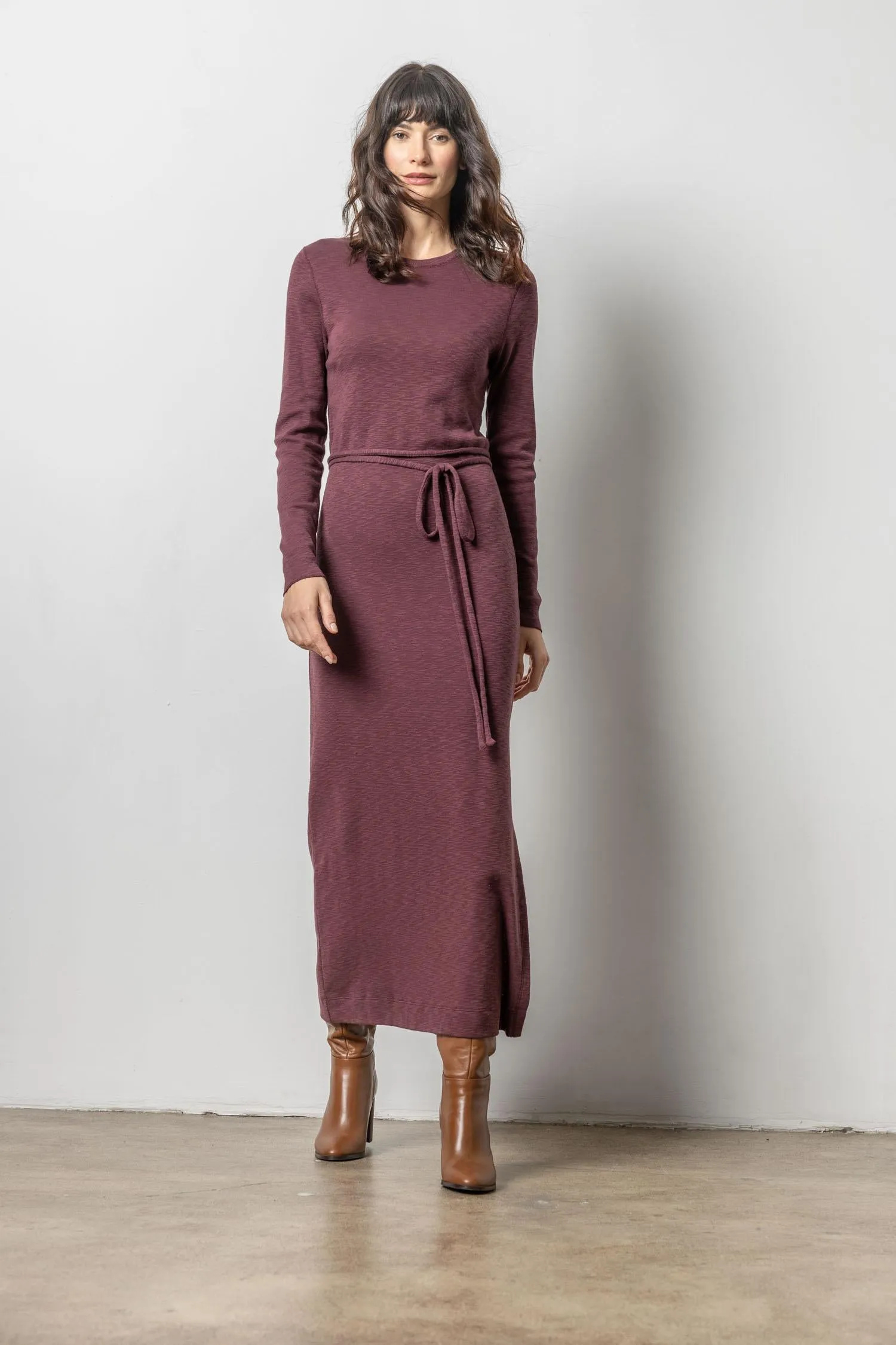 Belted Maxi Column Dress sold by Lilla P