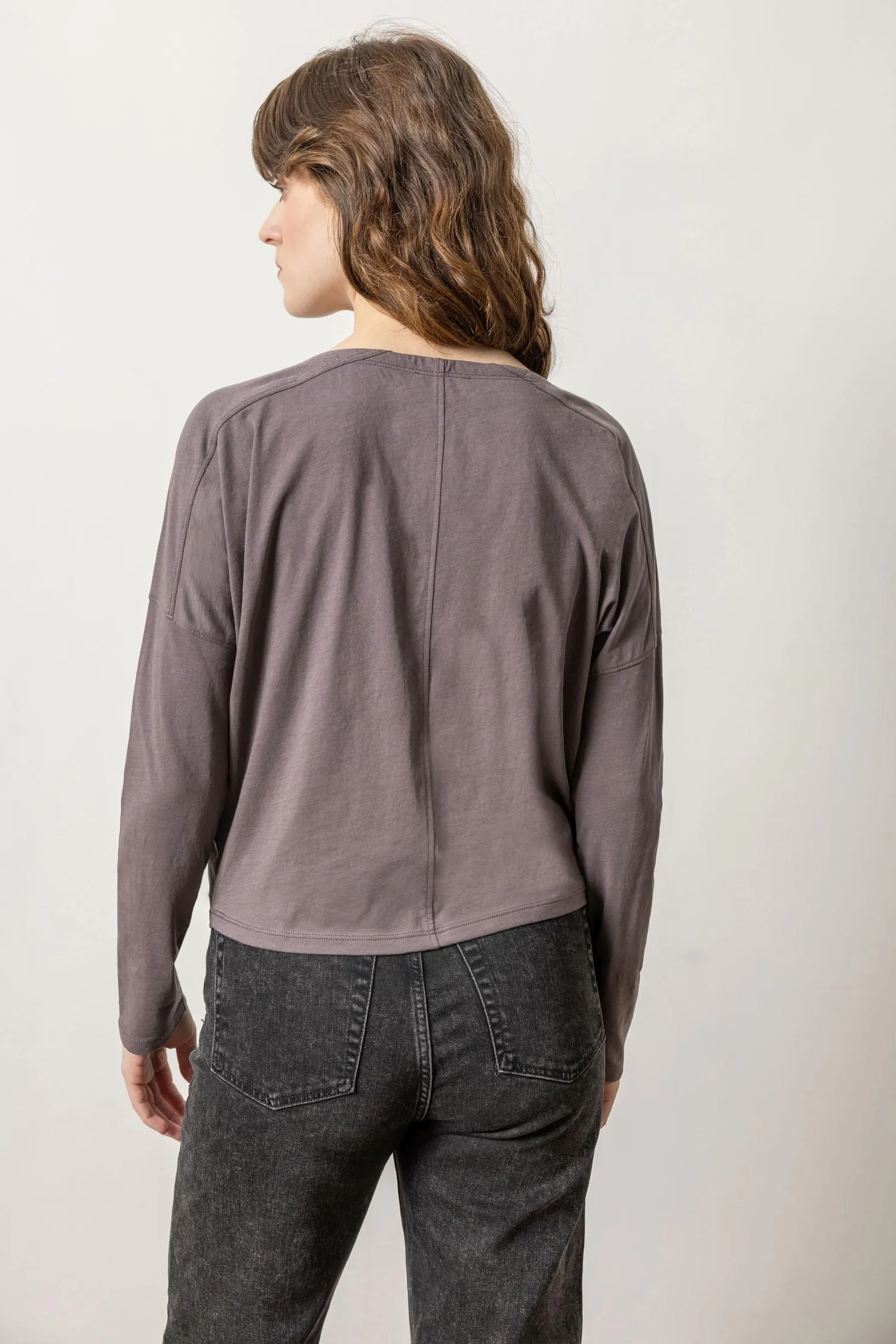 Drop Shoulder Boatneck sold by Lilla P product image thumbnail 5