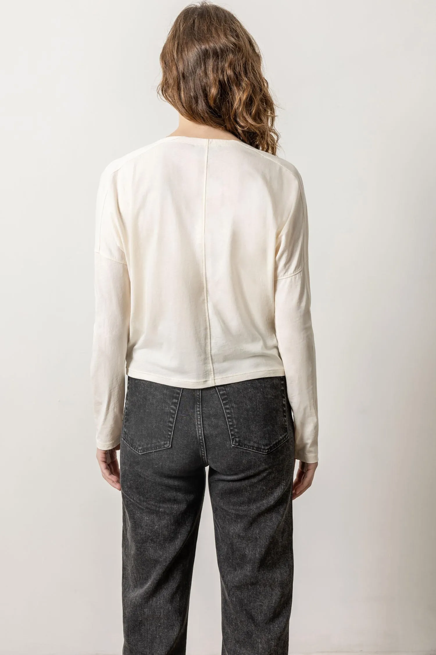 Drop Shoulder Boatneck sold by Lilla P product image thumbnail 3