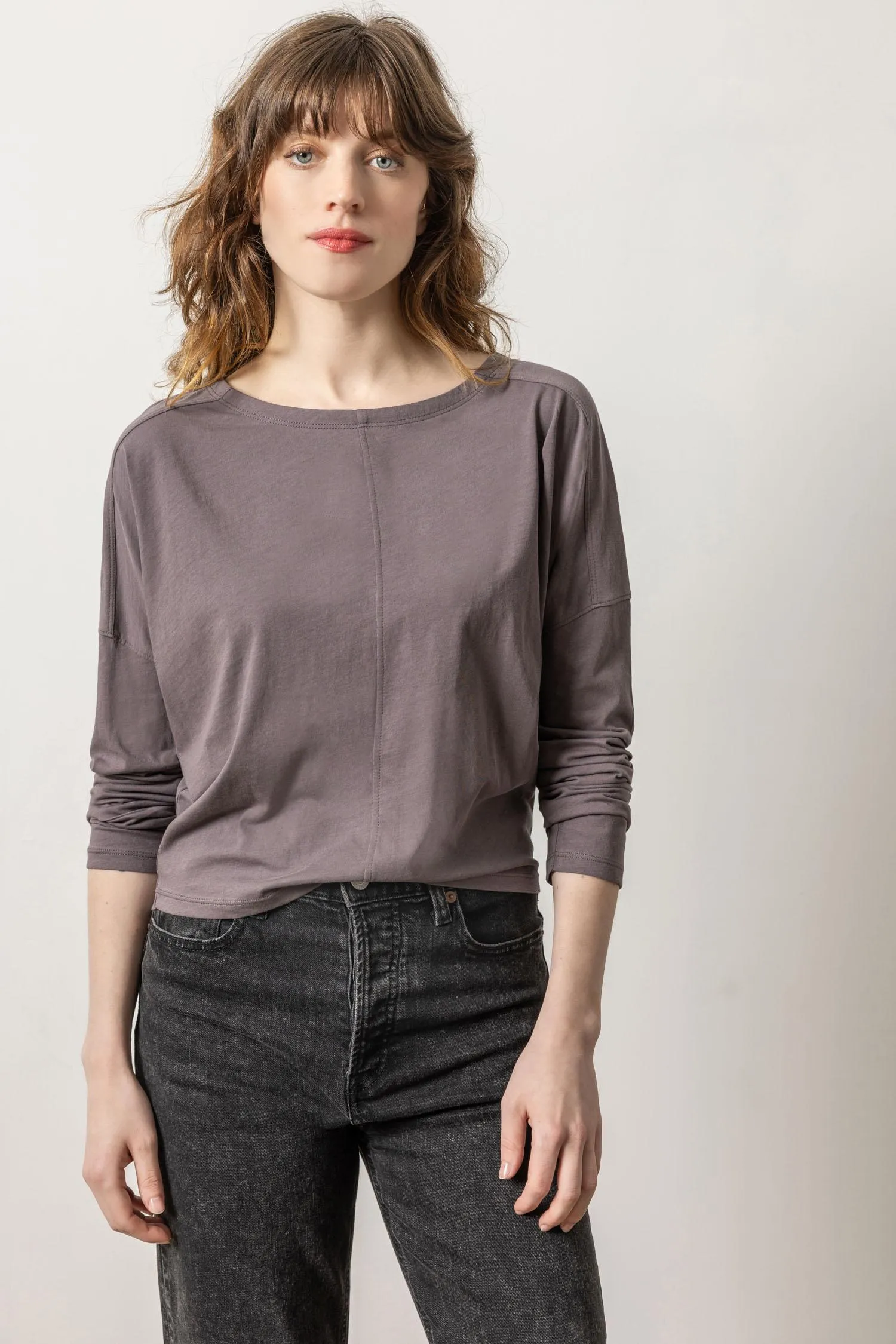 Drop Shoulder Boatneck sold by Lilla P product image thumbnail 4