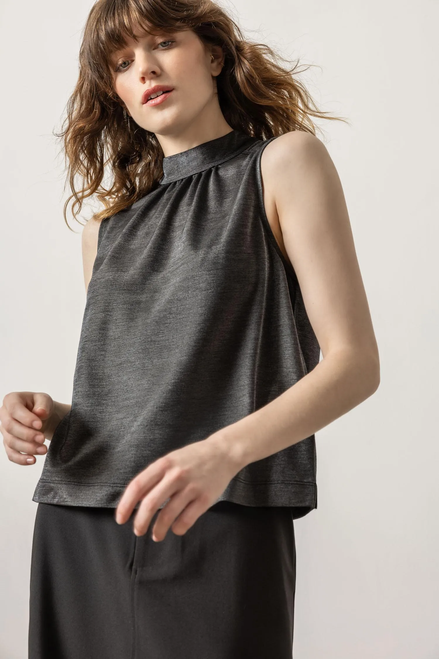 Sparkle Sleeveless Mock Neck sold by Lilla P